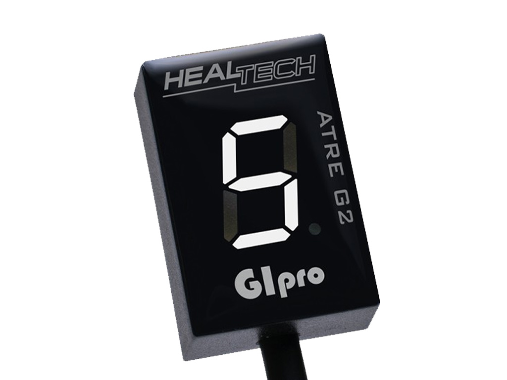 Ganganzeige Healtech für Kawasaki GPDT-K01 weiß Ganganzeige Healtech für BMW GPDT-BM1 weiss