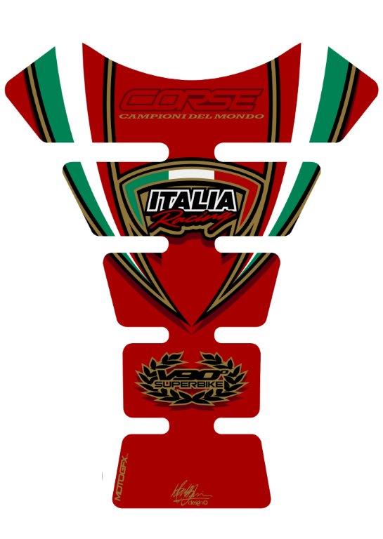 Tampone carburante Motografix per Ducati 748 916 996 998 V90 Corse | TD007RE