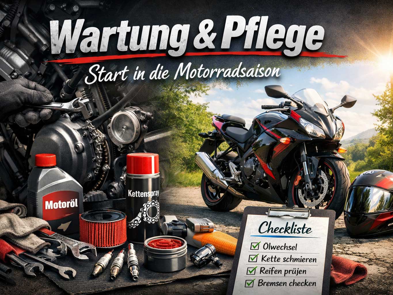 Mantenimiento y cuidados al inicio de la temporada de motos