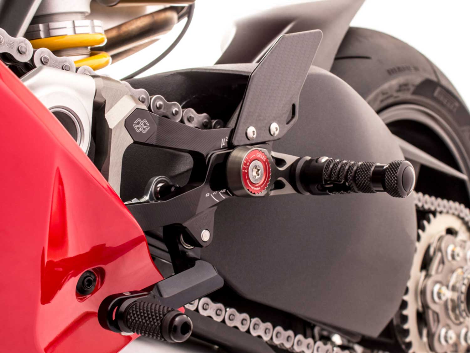 Sistema di poggiapiedi MUE2-D01 per Ducati Panigale V4 | V4R | V4S | V4SP Sistema di poggiapiedi MUE2-D01 per Ducati Panigale V4 | V4R | V4S | V4SP