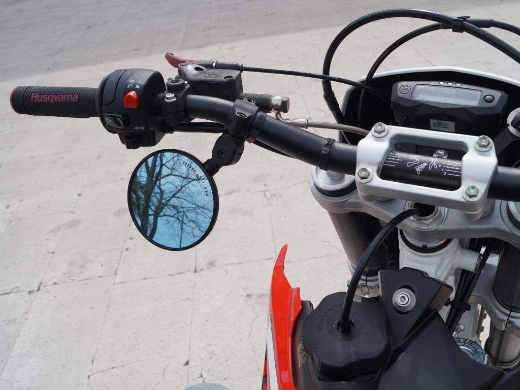 Specchio manubrio FLEXI 7699CA per Supermoto | Enduro | Naked