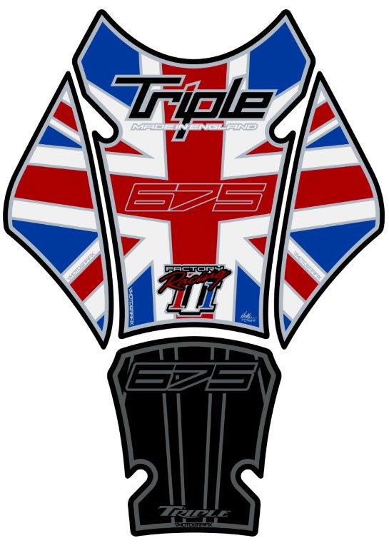 Tampone carburante Motografix per Triumph Street Triple 675 | TT020UJ
