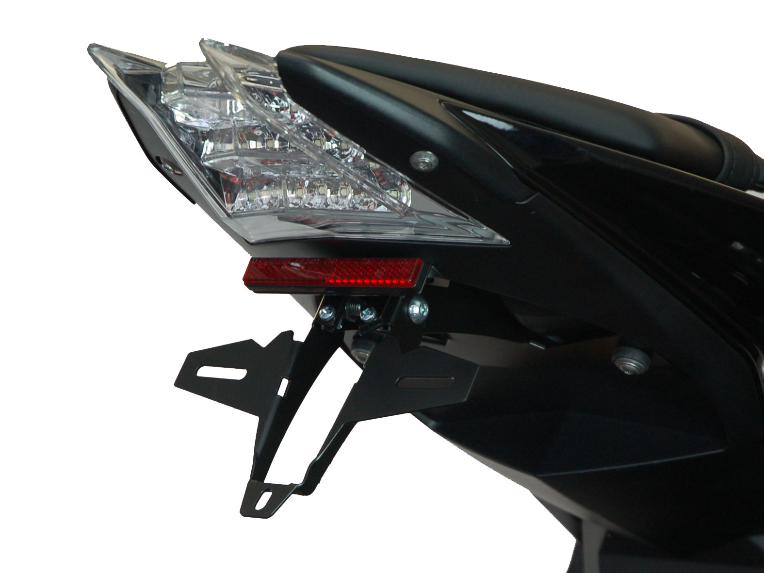 Porta targa IQ4 per BMW S1000RR (2009-2018) Portatarga IQ4 per BMW S1000R (2014-2020) per indicatori di direzione originali