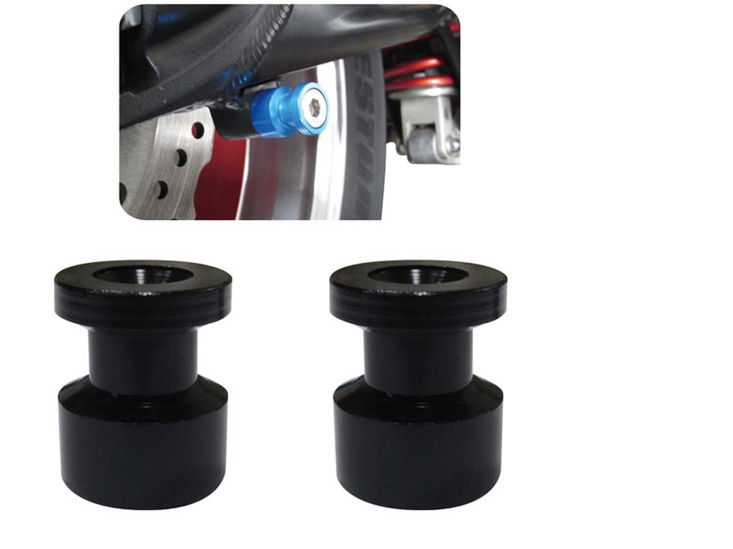 Adattatore per montaggio su supporto per braccio oscillante Bobine M6 nero