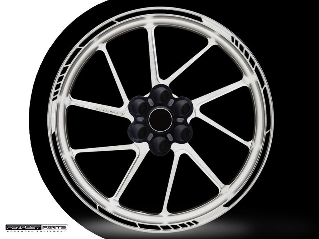 Adesivo bordo cerchio GP Race carbonlook