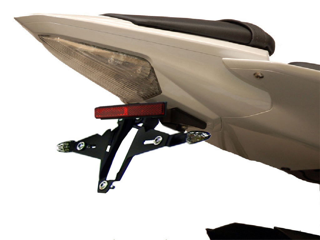 Porta targa IQ4 per Yamaha R6 (2006-2016) Kennzeichenhalter IQ4 für Yamaha R6 (2006-2016) für Originalblinker