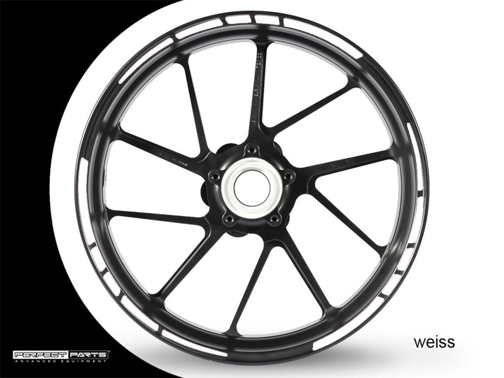 Adesivo bordo cerchione GP Race 2 bianco perla metallizzato