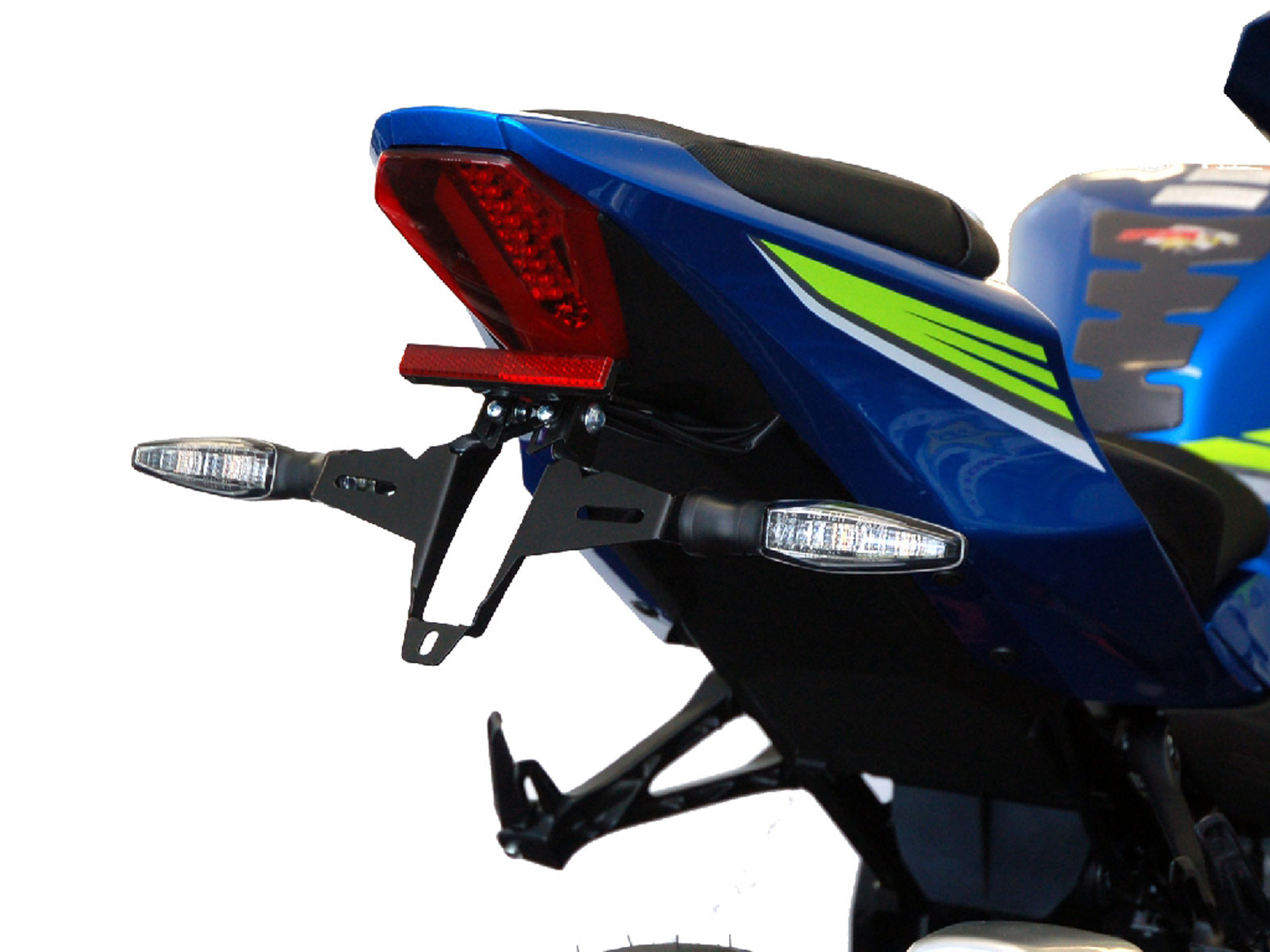 Porta targa IQ4 per Suzuki GSX-R 1000 (2017-202020) Kennzeichenhalter IQ4 für Suzuki GSX-R 1000 (2017-2022) für Originalblinker