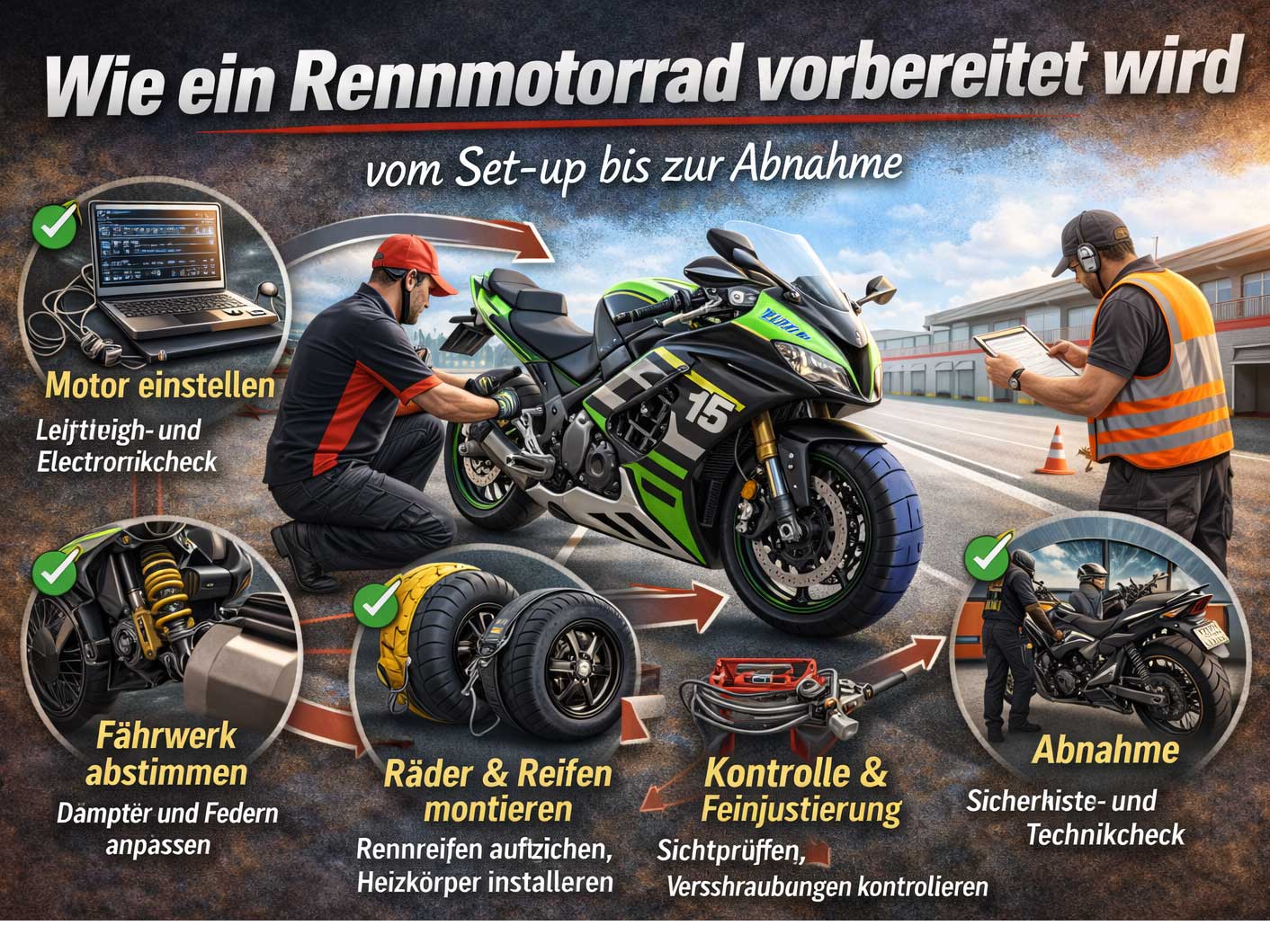 Cómo se prepara una moto de carreras: de la puesta a punto a las verificaciones