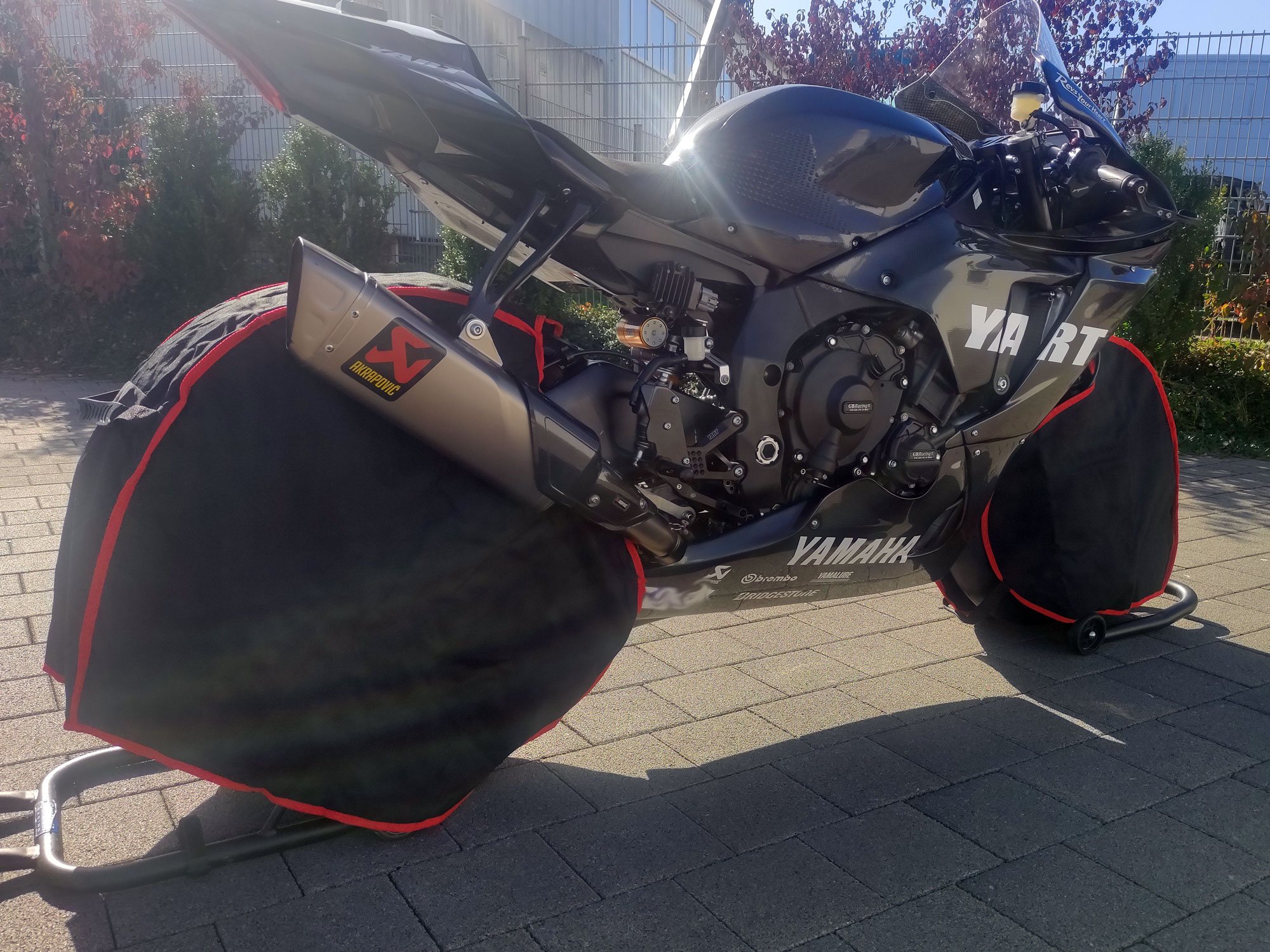 Cuffia termica Windstopper per scaldapneumatici