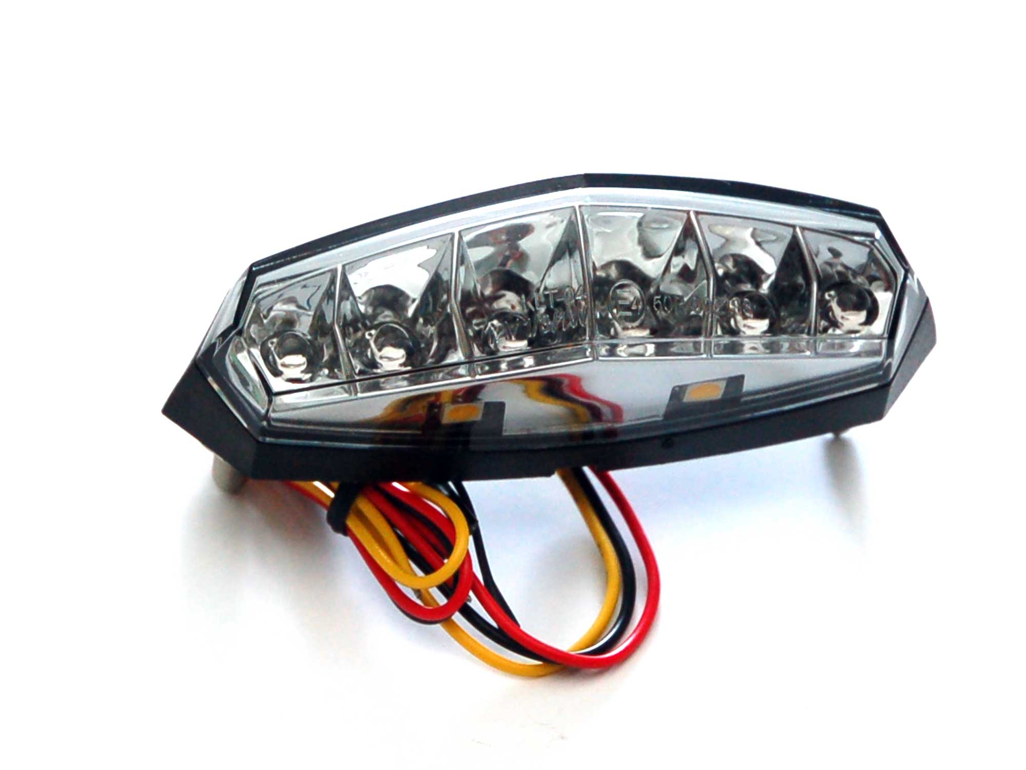 Fanale posteriore e luce freno con illuminazione targa