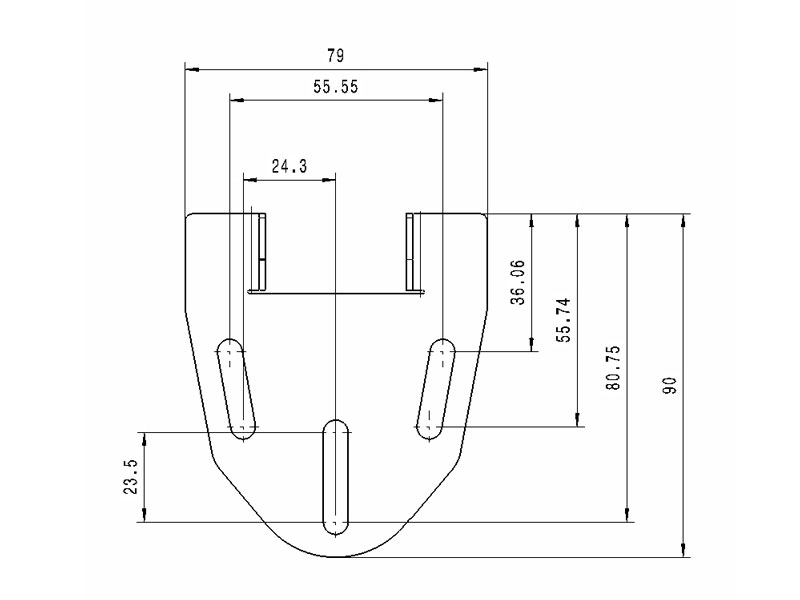 Porta targa universale 3 per indicatori di direzione accessori