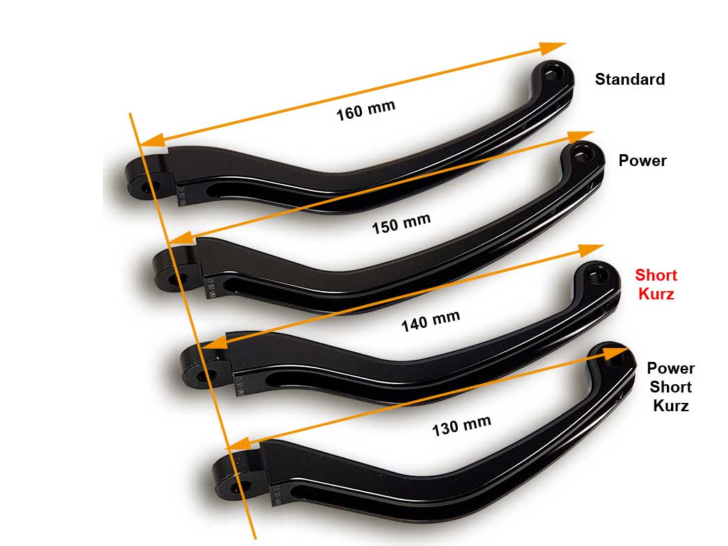 Pompa freno radiale VRC 19 mm Morsetto Power Short 130 mm con supporto per accessori