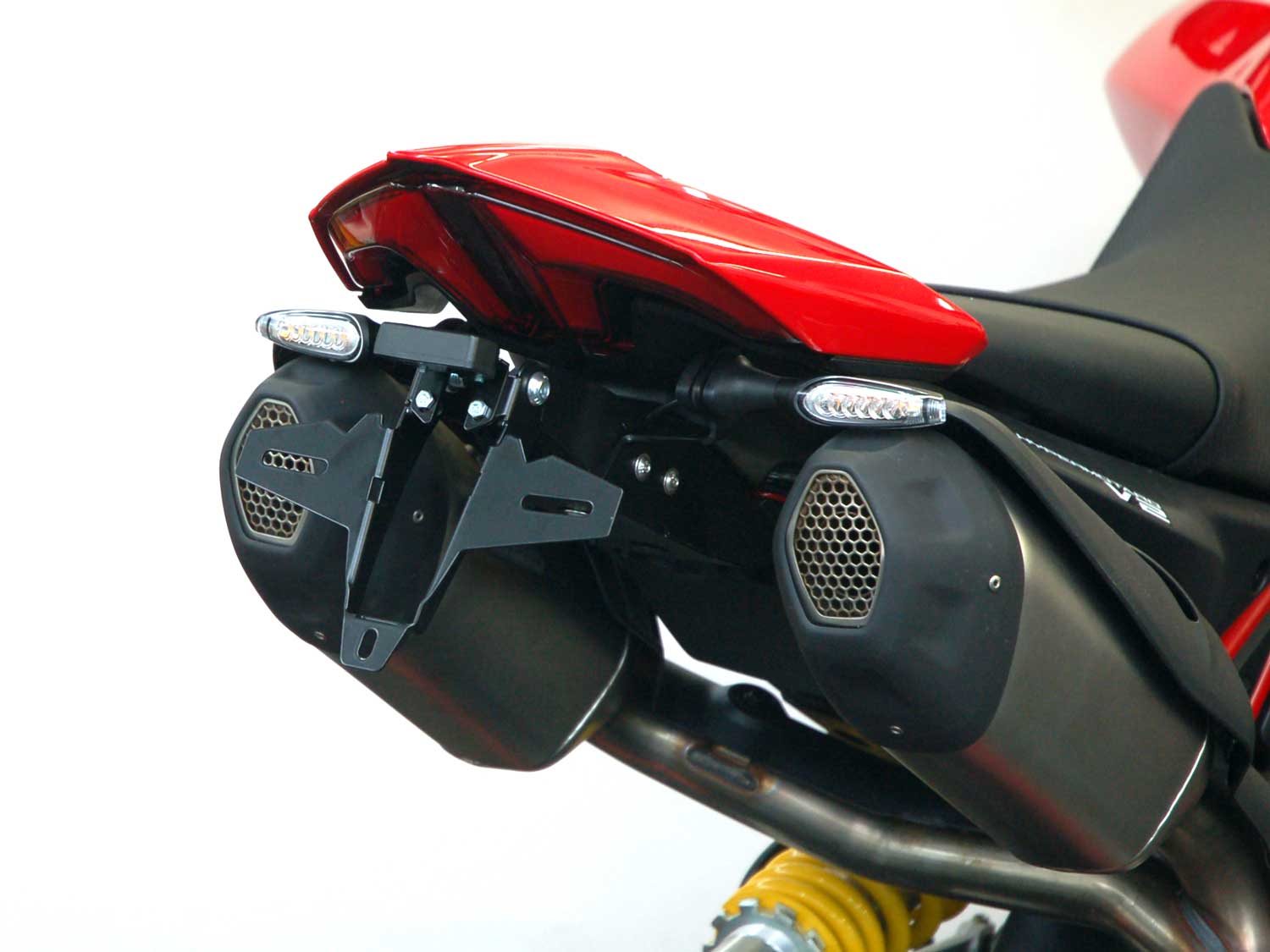 Portatarga IQ9 per Ducati Hypermotard V2 | V2 S (2026-2027) per indicatori di direzione originali