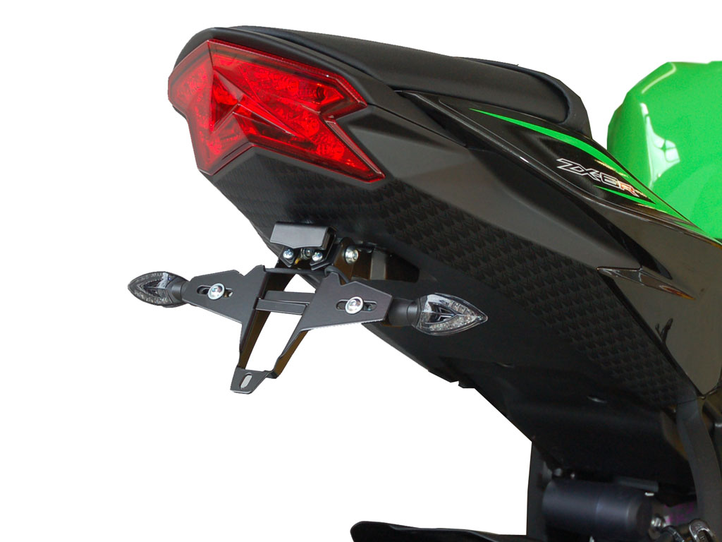 Kennzeichenhalter IQ1 für Kawasaki ZX-6R (2009-2016) für Originalblinker