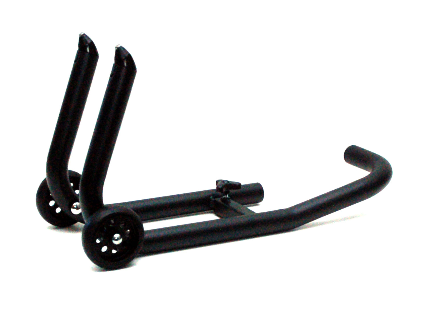 Cavalletto anteriore DR068 con mandrino, regolabile, nero Cavalletto anteriore DR068 con mandrino, regolabile, nero