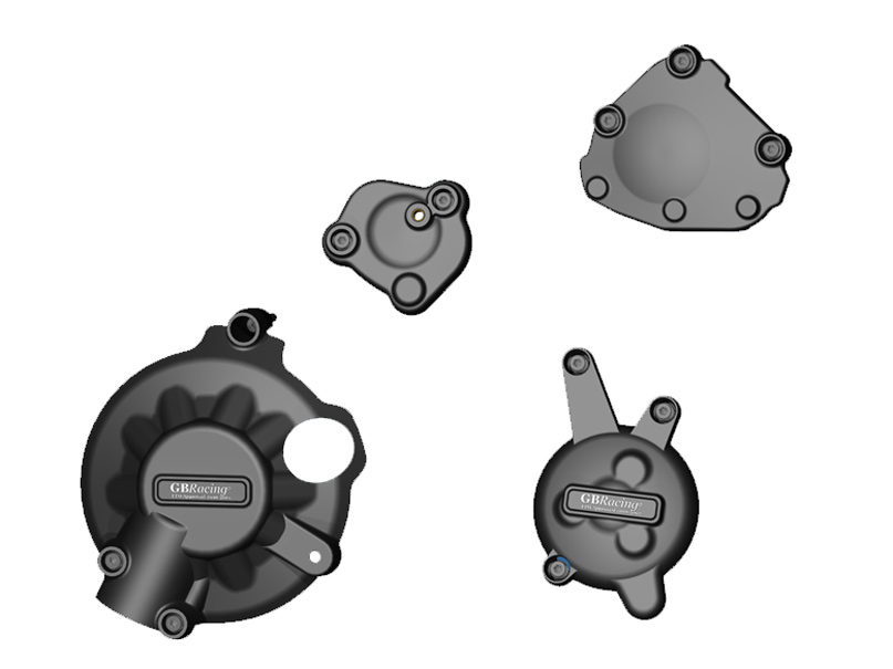 Set di protezione carter di accensione alternatore e frizione per Yamaha R1 (2007-2008) di GB Racing