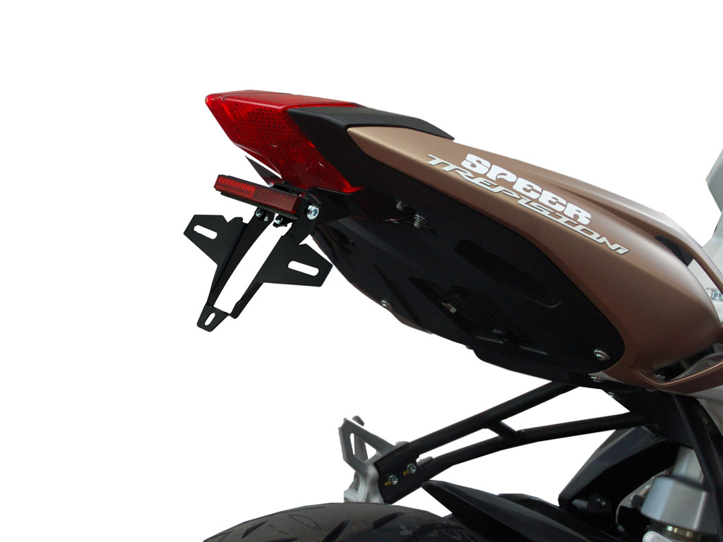 Porta targa IQ4 per MV Agusta Brutale 800 (2013-2019) Kennzeichenhalter IQ4 für MV Agusta Brutale 800 (2013-2019) für Originalblinker