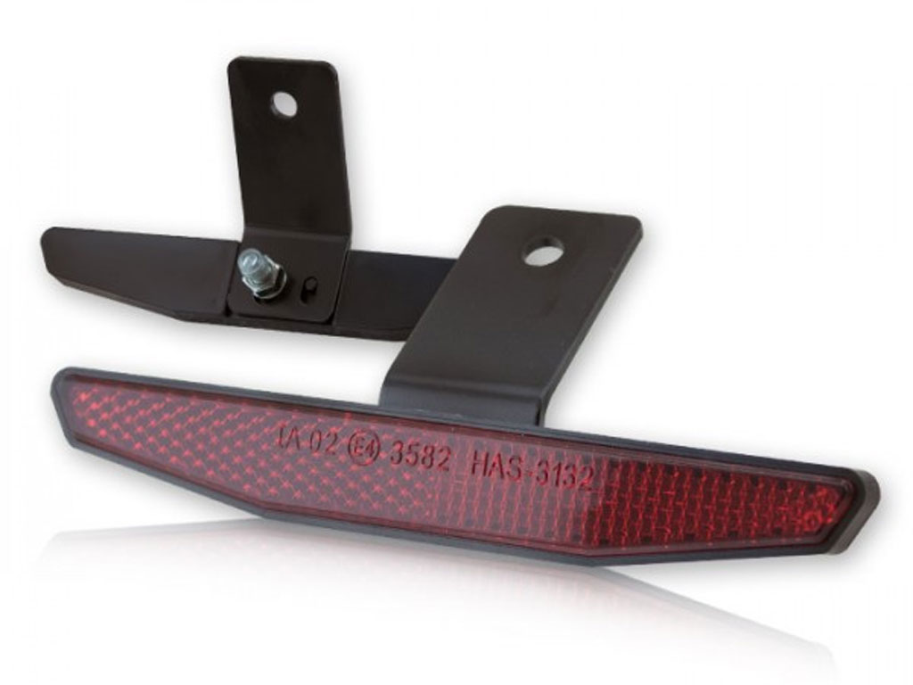 Riflettore Spirit rosso esagonale con supporto