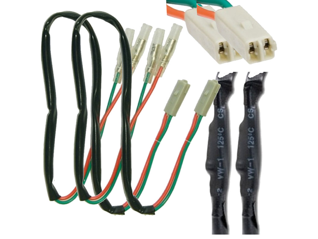 Cavo adattatore indicatore per Kawasaki con resistenza 27 Ohm - 3 Watt Cavo adattatore indicatore per Kawasaki con resistenza 27 Ohm - 3 Watt