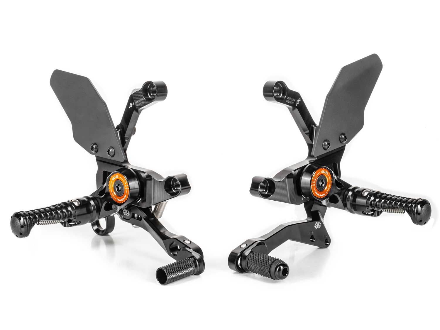 Sistema di pedane MUE2-KT01 per KTM 1290 Super Duke | R (2020-2023) Sistema di pedane MUE2-KT01 per KTM 1390 Super Duke R | EVO (2024-2026)
