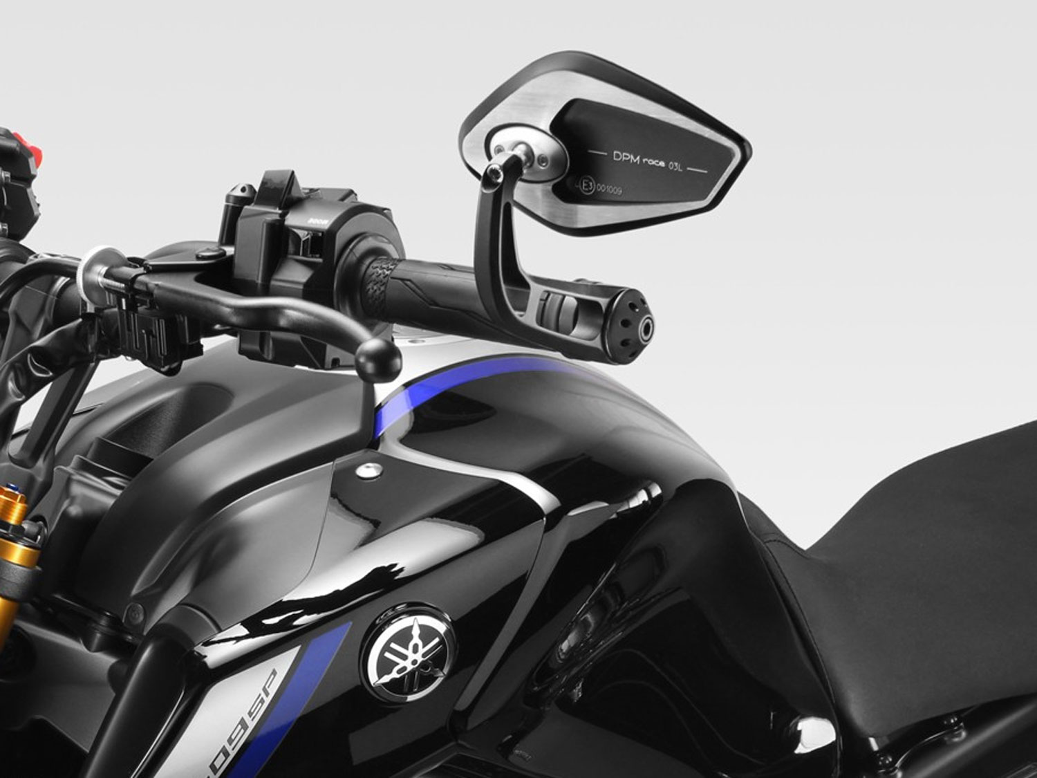 Specchio terminale EVO SS con peso manubrio per Yamaha MT-09 (2021-2023) Specchio terminale EVO SS con peso manubrio per Yamaha MT-07 (2025-2026)