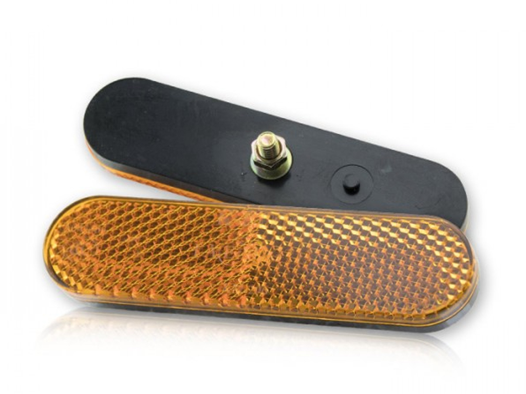 Riflettore Classic rotondo giallo con bullone 5 MM Riflettore Classic rotondo giallo con bullone 5 MM