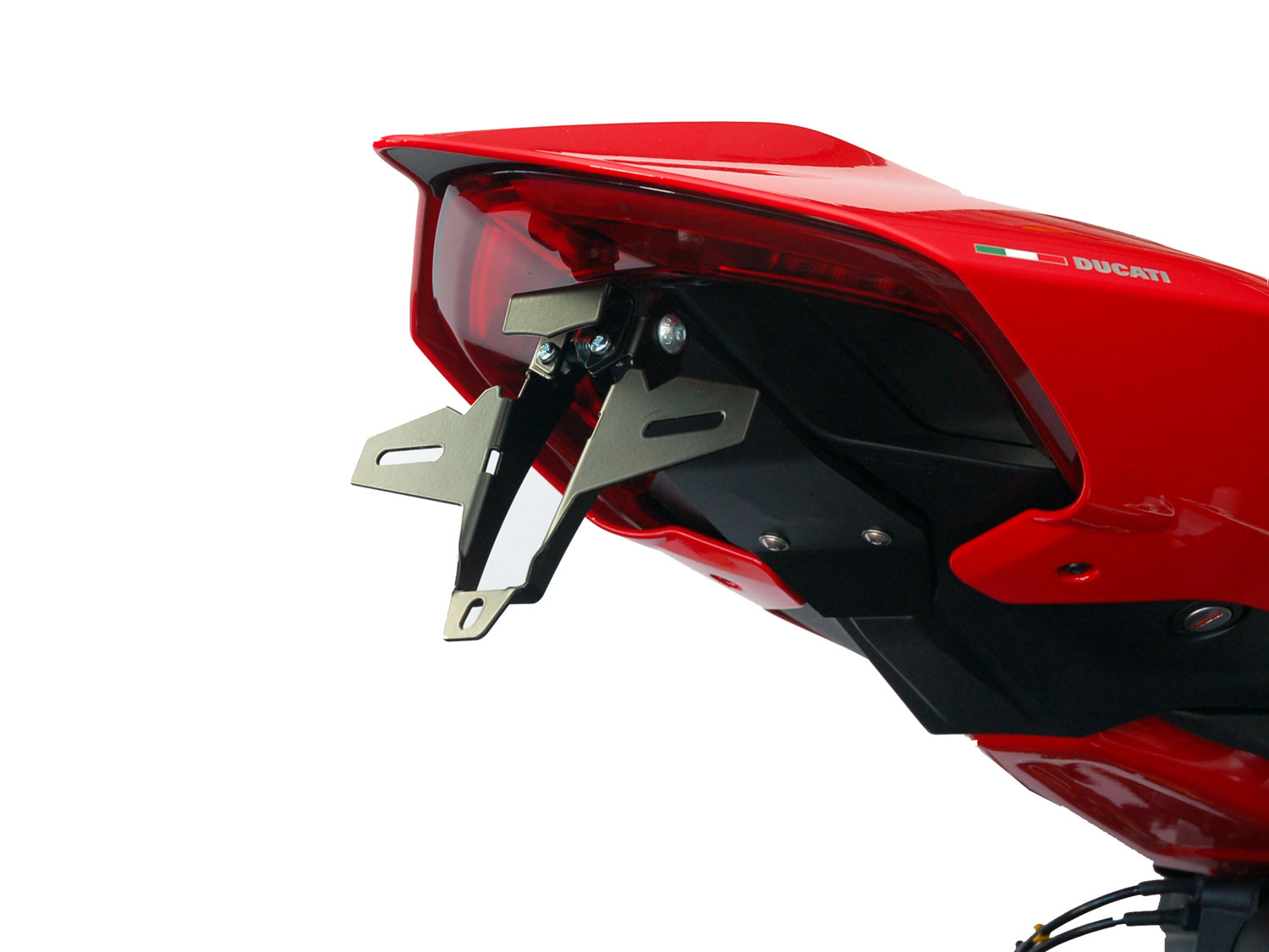 Porta targa IQ1 per Ducati Panigale V4 (2018-2024) Porta targa IQ1 per Ducati Streetfighter V4 | V2 (2020-2024) (OB) D)