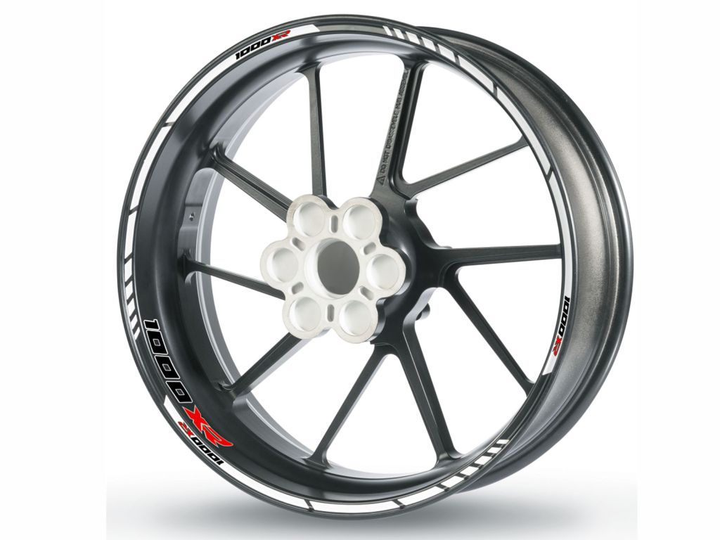 Adesivo bordo cerchione per BMW S1000XR bianco Adesivo bordo cerchione per BMW S1000XR bianco