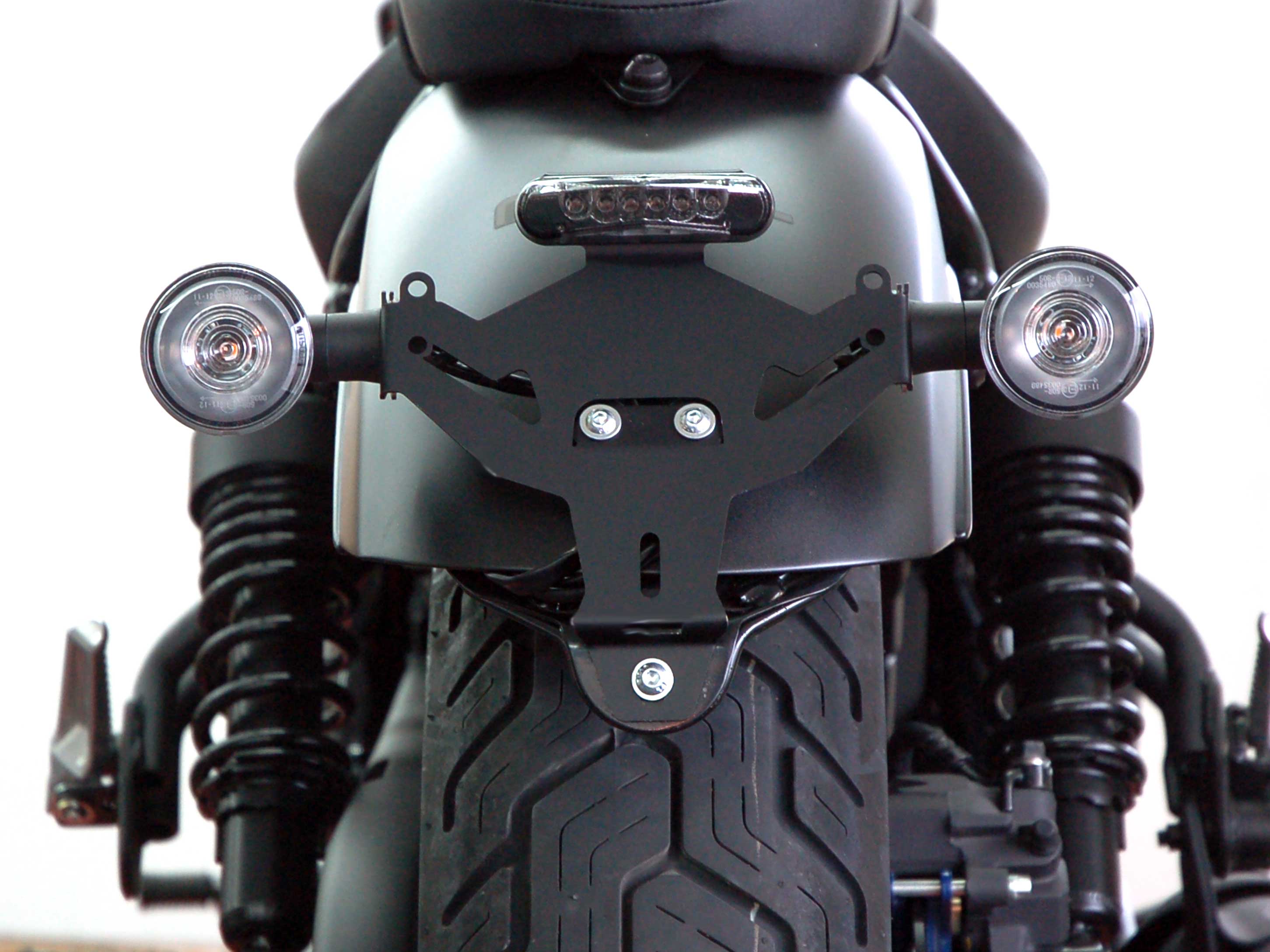 Portatarga IQ8 per Honda CMX 1100 Rebel (2021-2026) Porta targa IQ8 per Honda CMX 500 Rebel (2017-2019) per ZB