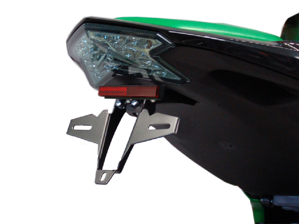 Porta targa IQ4 per Kawasaki Z 800 (2013-2016) Kennzeichenhalter IQ4 für Kawasaki Z 800 (2013-2016) für Originalblinker