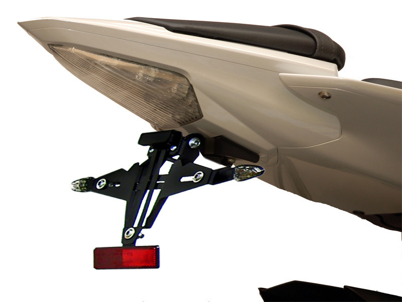 Porta targa IQ1 per Yamaha R6 (2006-2016) Kennzeichenhalter IQ1 für Yamaha R6 (2006-2016) für Originalblinker