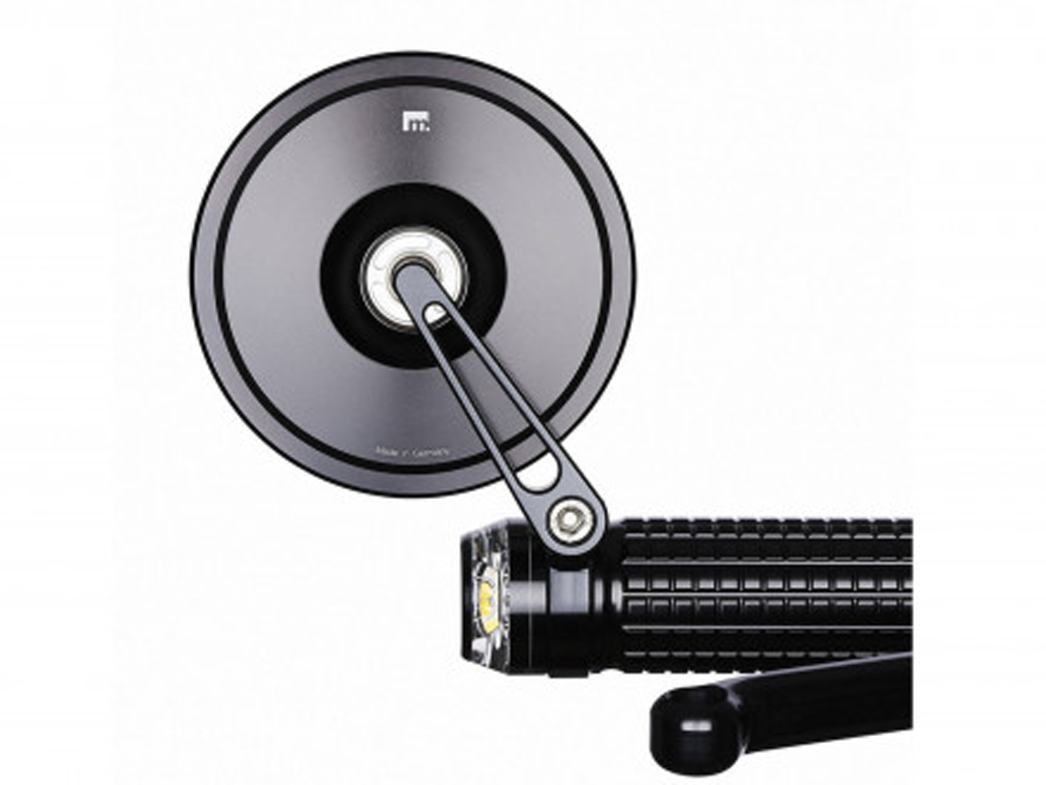 Bar estremità specchio motogadget motogadget mo.view strada senza vetro per il peso del manubrio