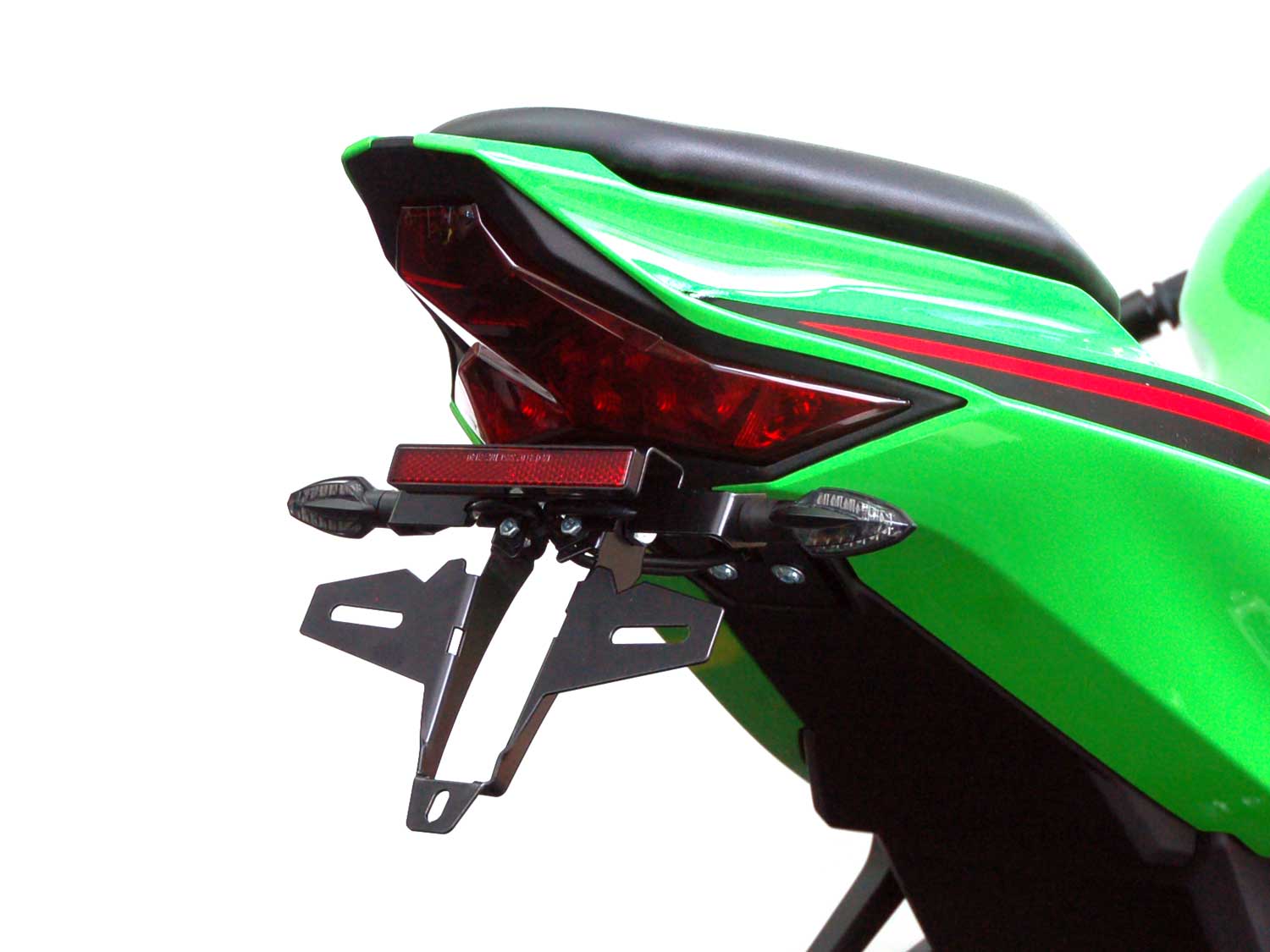 Kennzeichenhalter IQ5 für Kawasaki Ninja ZX-4RR (2024-2025) für Zubehörblinker 2