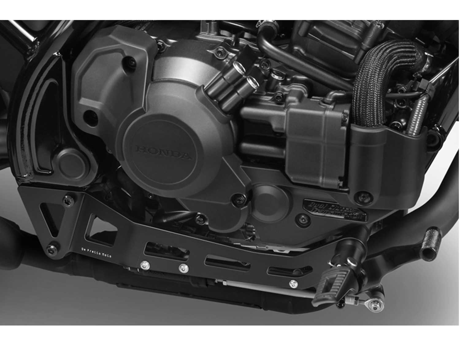 Kit di riposizionamento delle pedane per Honda CMX 1100 Rebel (2021-2024) Kit di riposizionamento pedane per Honda CMX 1100 Rebel (2025-2026) per cambio automatico DCT