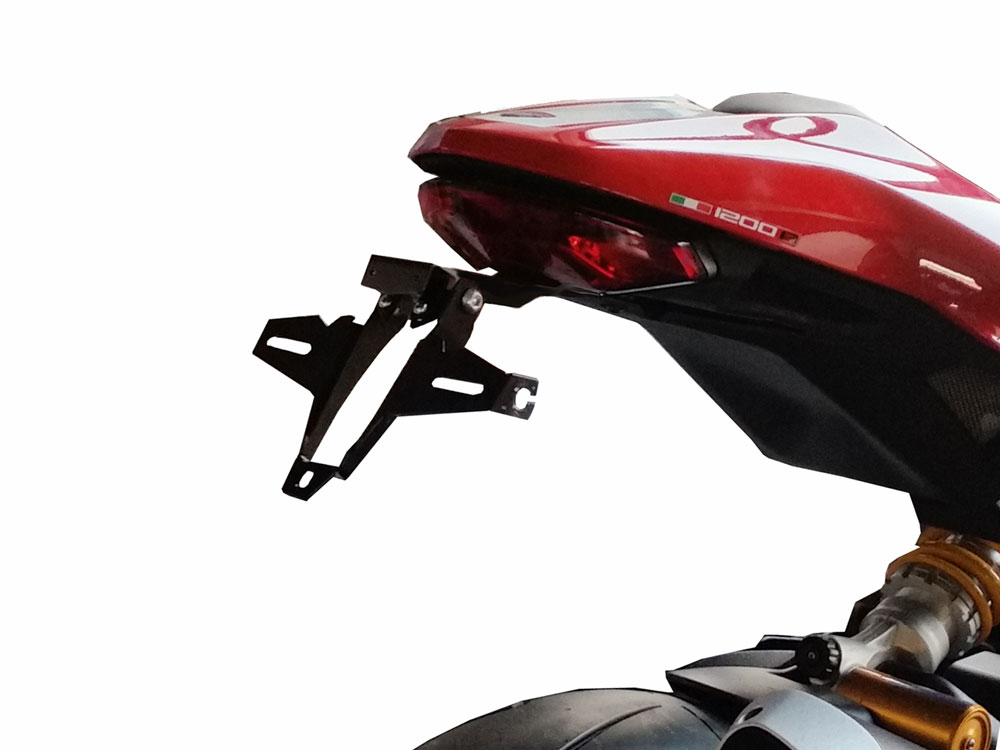 Porta targa IQ1 per Ducati Monster 1200 R (2016-2019) Kennzeichenhalter IQ1 für Ducati Monster 1200 R (2016-2019) für Originalblinker