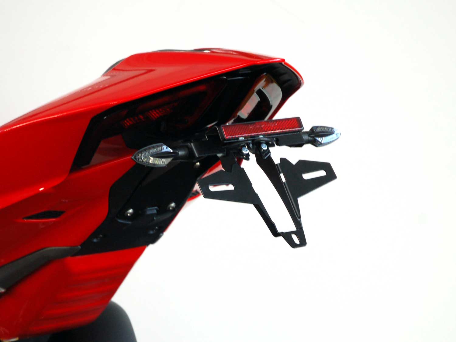 Portatarga IQ5 per Ducati Panigale V4 | V4 S (2025-2026) per indicatori di direzione accessori Portatarga IQ5 per Ducati Panigale V2 | V2 S (2025-2026) per frecce accessorie