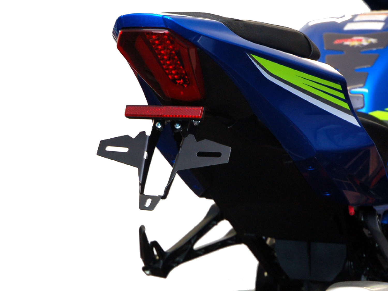 Porta targa IQ4 per Suzuki GSX-R 1000 (2017-202020) Kennzeichenhalter IQ4 für Suzuki GSX-R 1000 (2017-2022) für Originalblinker