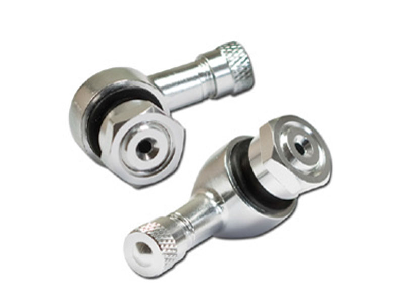 Winkelventile 11,3 mm 90 Grad abgewinkelt mit Ventildeckel silber