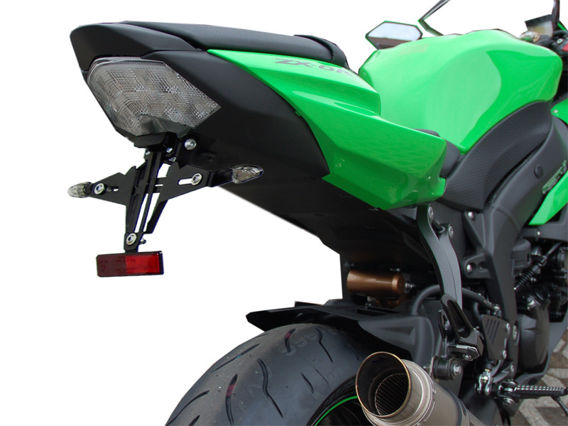 Kennzeichenhalter IQ1 für Kawasaki ZX-10R (2008-2010) für Originalblinker