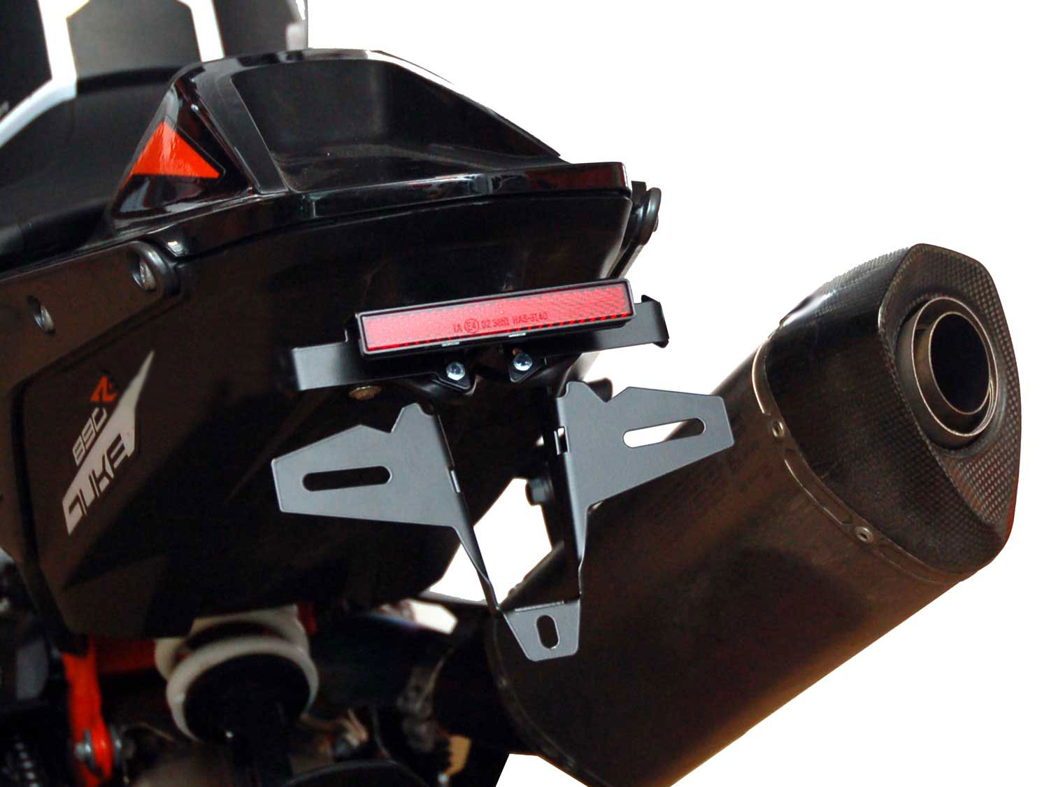 Portatarga IQ5 per KTM Duke 790 | 890 (2018-2026) senza indicatori di direzione posteriori