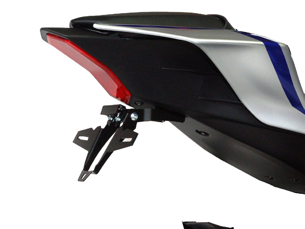 Porta targa IQ1 per Yamaha R6 (2017-202020) Kennzeichenhalter IQ1 für Yamaha R6 (2017-2023) für Originalblinker