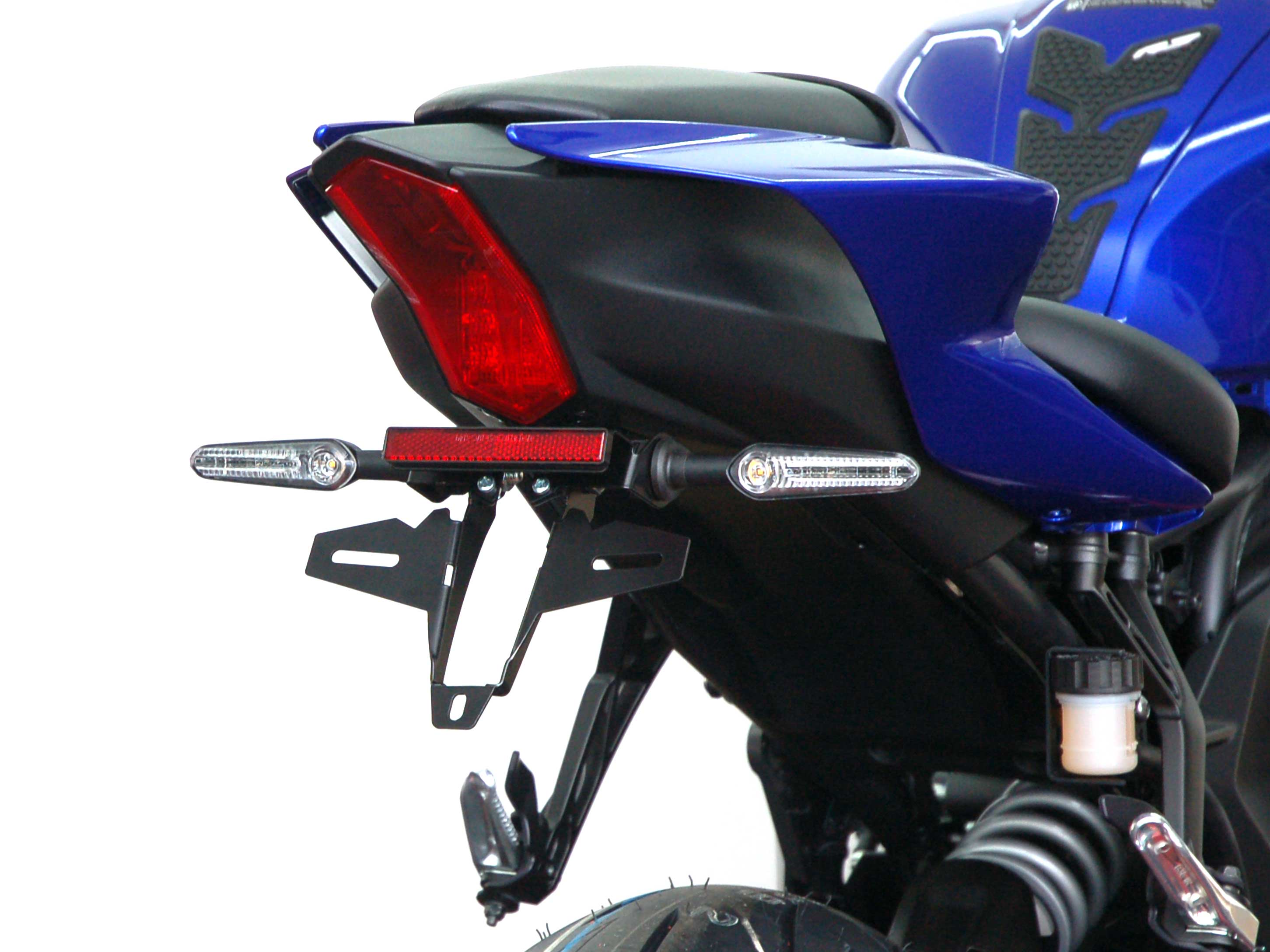 Portatarga IQ5 per Yamaha R7 (2026-2027) per indicatori di direzione originali