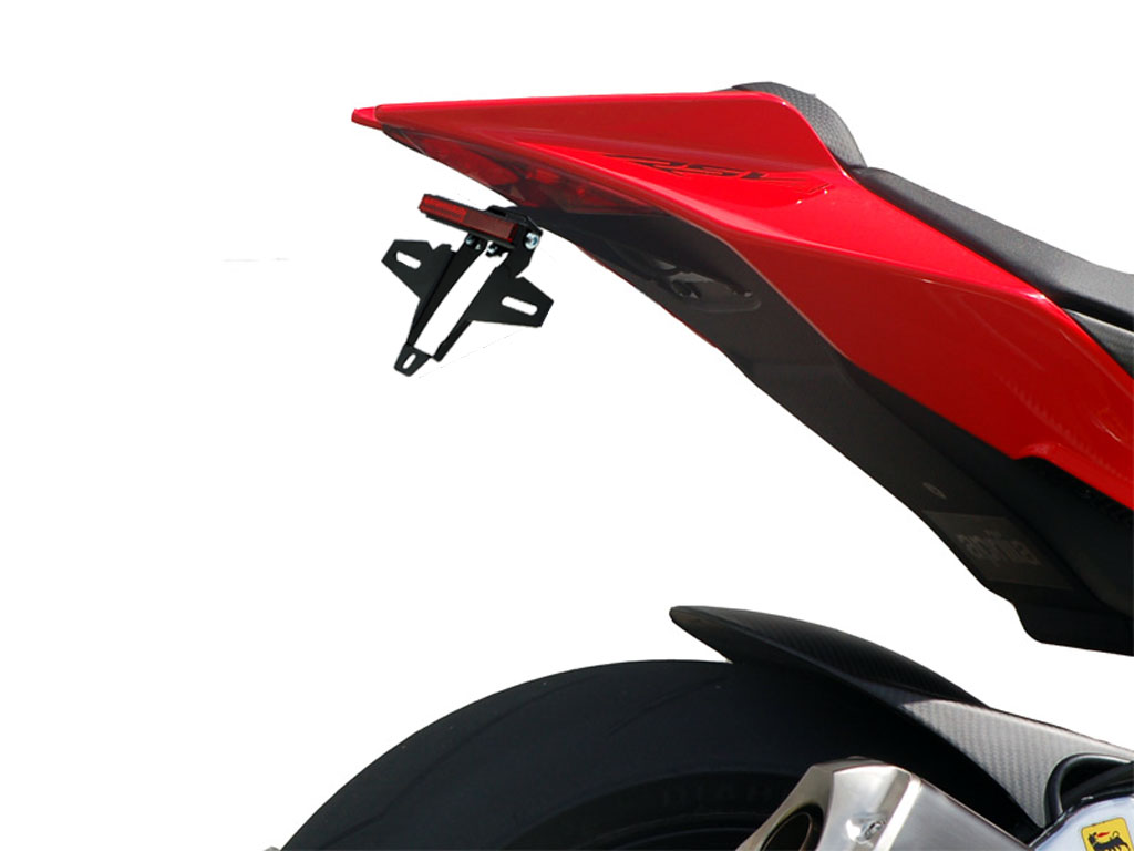 Porta targa IQ4 per Aprilia RS4 125 | Tuono 125 (2011-2026) Portatarga IQ4 per Aprilia RSV4 | Tuono V4 (2021-2024) per indicatori di direzione originali