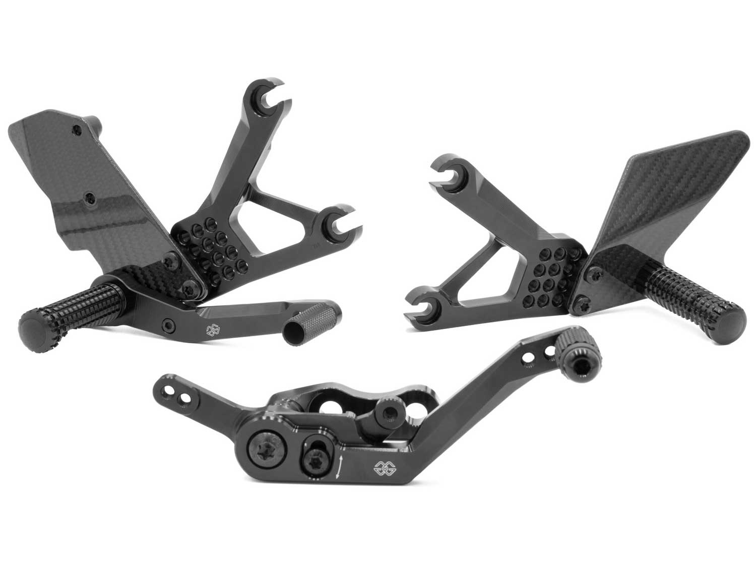 Sistema di pedane AS31GT3-Y13 per Yamaha R1 (2015-2026) Sistema di pedane AS31GT3-Y13 per Yamaha R1 (2015-2026)