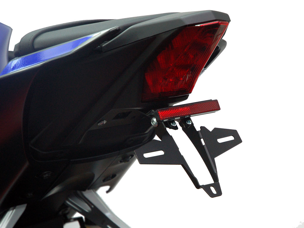 Porta targa IQ4 per Yamaha R125 2019-2026) Kennzeichenhalter IQ4 für Yamaha R125 2019-2026) für Originalblinker