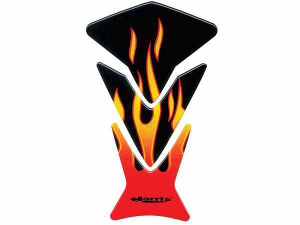 Tankpad PUZZLE Flame black red