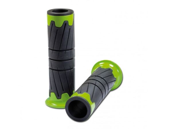 Griffgummi Griffe Lenkergriffe Glossy offen schwarz-grün