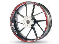 Autocollant de bord de jante GP Race 1000 rouge-blanc Autocollant de bord de jante GP Race 1000 rouge-blanc