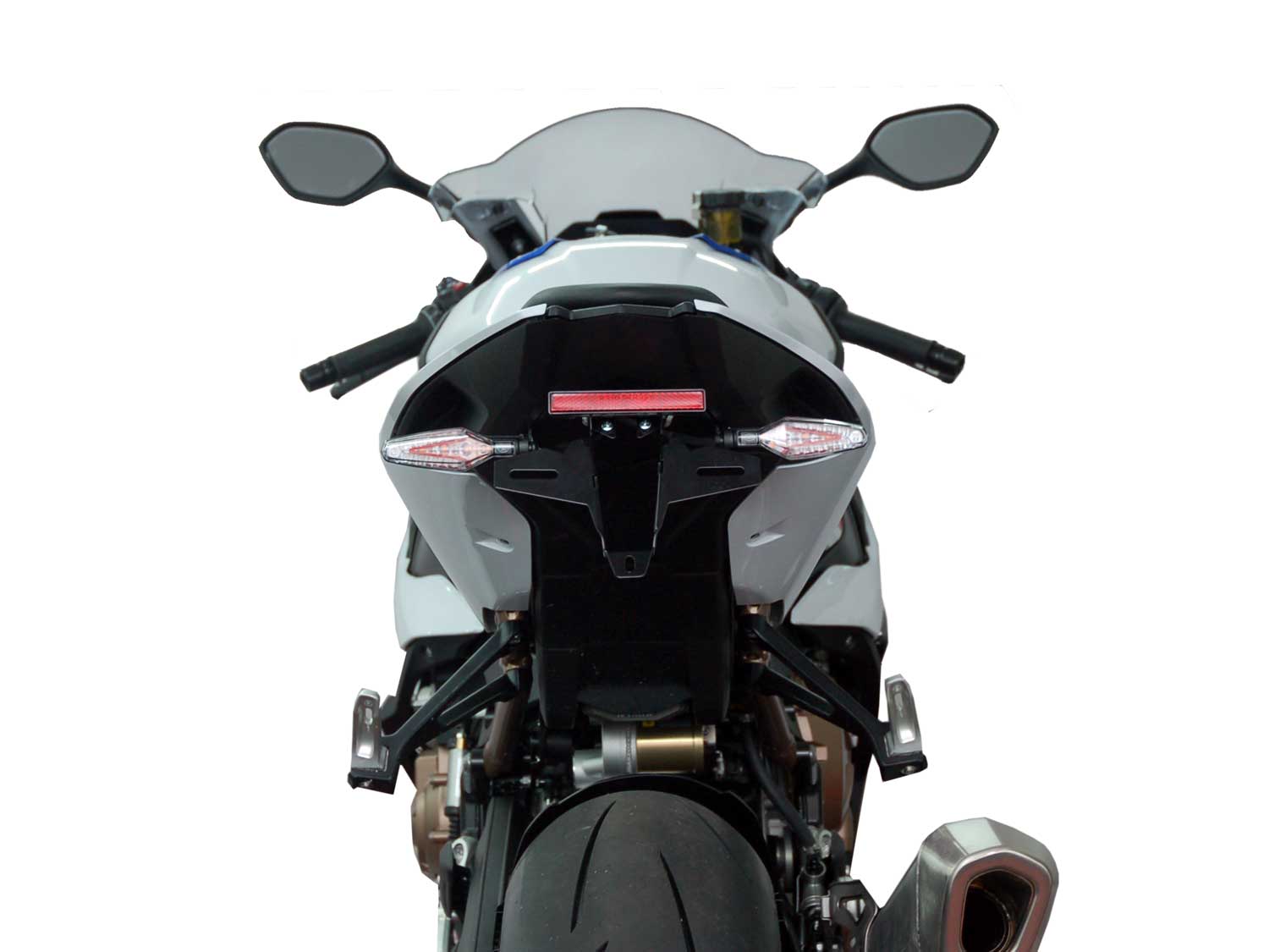 Für BMW S1000RR S 1000 S1000 Rr 2019-2021 Motorrad hinten Kfz-Kennzeichen  Rahmenhalter Halterung Zubehör mit LED-Lampe